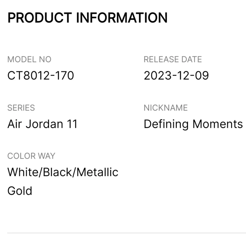 NWT Men's Air Jordan 11 Retro 'Defining Moment DMP 2023 Gratitude'